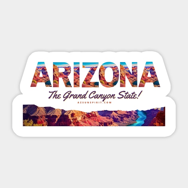 Arizona Sun Spirit Grand Canyon State Theme Shirt Sticker by Arizona Sun Spirit